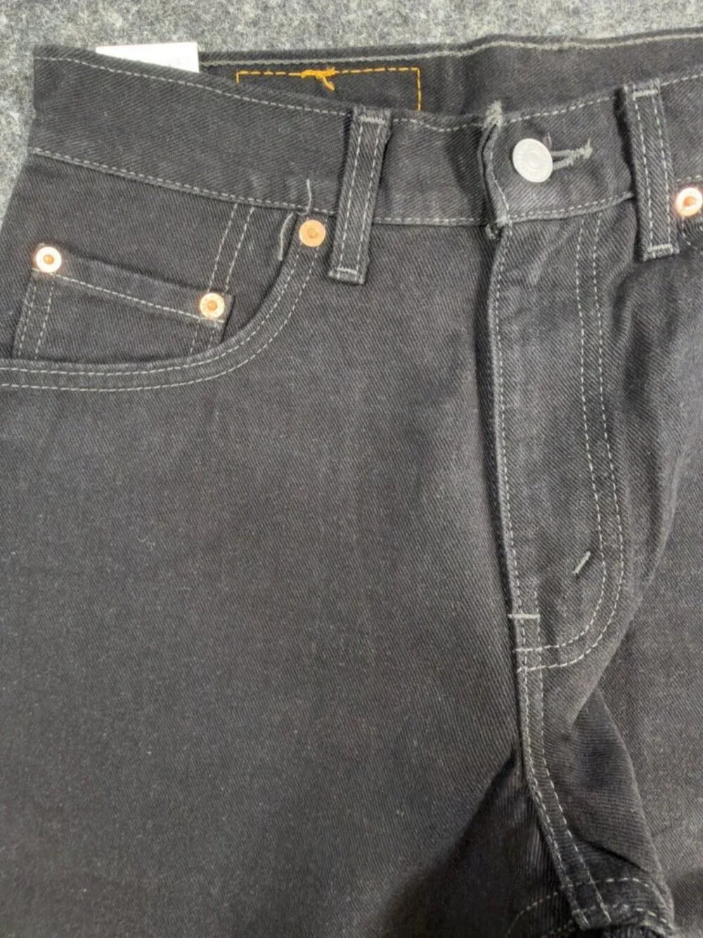 Levis 550 Jeans Mens 29x32 Black Cotton Relaxed Vintage 2003 Made in Canada NOS